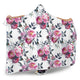 Floral Grey Roses & Peonies - Hooded Blankets