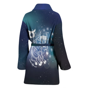 Taurus Women's Horoscope Bath Robe Sleepwear Wrapper for Birthday Christmas Gift