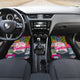 Camping Hiking Mountains - Pink Front and Back Car Mats (Set of 4)
