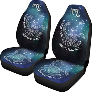 Scorpio Horoscope Customized Zodiac Car Seat Covers Birthday Christmas Gift
