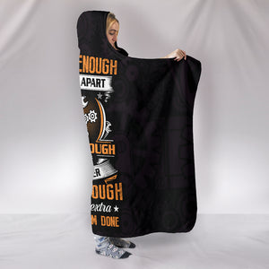 Mechanic Dad Papa Boyfriend Hooded Blanket