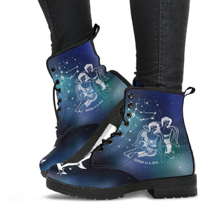 Gemini Horoscope Zodiac Star Sign Leather Boots