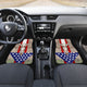 Deer Skull USA Flag - Universal Front and Back Car Mats Gift (Set Of 4)