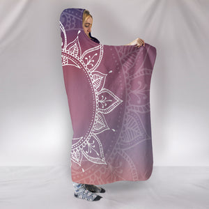 Moon Mandala Hooded Blanket