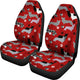 Dogs Red Car Seat Covers (Set of 2)