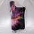 Psychedelic Alien Flower - Cozy Warm Hooded Sherpa And Microfiber Blanket