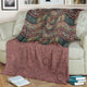 Brown Wave Ethnic Mandala Cozy Blanket