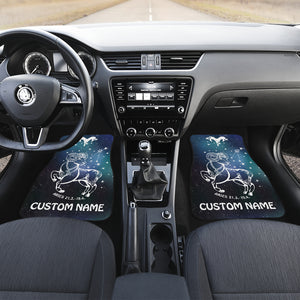 Personalized Aries Horoscope Zodiac Front And Back Car Mats (Set Of 4)