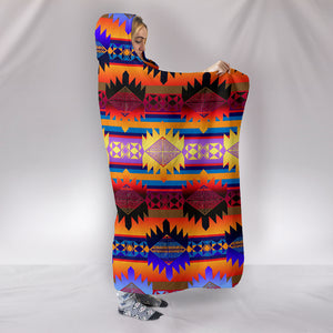 Okotoks Mountains Hooded Blanket