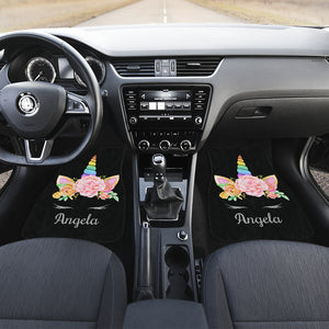 Angela Unicorn Front And Back Car Mats