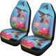 Hummingbird Lotus Car Seat Covers Set of 2 Protection Decoration