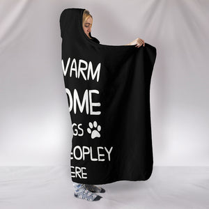 Stay Warm At Home With Dogs Hooded Blanket
