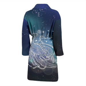 Cancer Horoscope Bathrobe Housecoat Wrapper Bath Robe for Birthday Christmas Gift