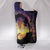 Dragon Dragonfly Sunset Cozy Warm Hooded Sherpa And Microfiber Blanket With Hood