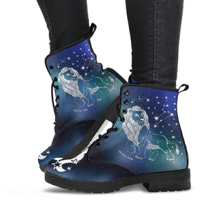 Leo (Lion) Horoscope Zodiac Leather Boots Christmas Birthday Gift