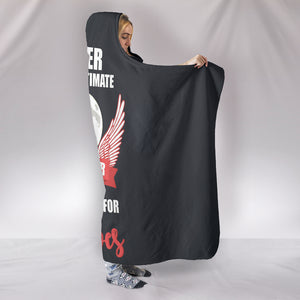 Wolf Lover - Cozy Warm Hooded Sherpa And Microfiber Blanket With Hood