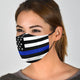 Thin Blue Line Face Mask with Filters