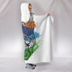 Bulldog Dog - Colorful Cozy Warm Hooded Sherpa And Microfiber Blanket With Hood
