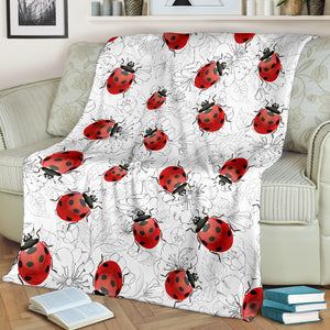 Realistic Ladybugs Premium Blanket For Youth And Adults