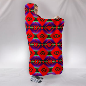 Cree Confederacy Chicken Dance Hooded Blanket