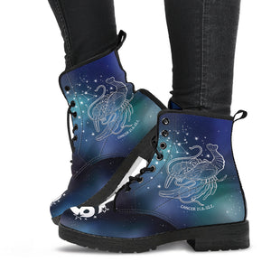 Cancer Horoscope Zodiac Star Sign Leather Boots Christmas Birthday Gift