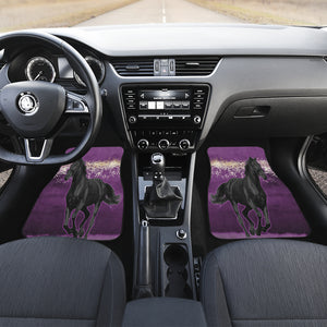 Horse Pink Night Car Floor Mats (Set of 2)