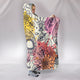 Pastel Sugar Skull II Hooded Blanket