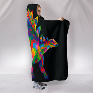 Stegosaurus Cozy Warm Hooded Sherpa And Microfiber Blanket With Hood