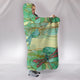 Swamp Lotus Dragonfly Hooded Blanket