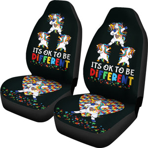 Autism Awareness Car Seat Covers Pair of 2 Protection Decoration
