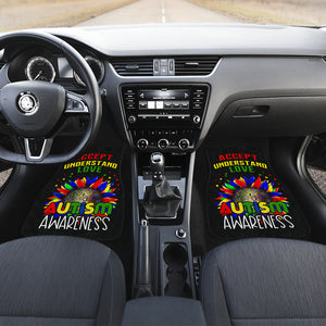 Autism Awareness Sunflower Car Mats Cover Gift (Set of 2 or 4)