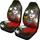 Sugar Skull Butterfly - Set of 2 Universal Front Car Seat Covers Protection