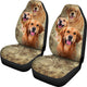 Golden Retriever Dog Gift - Seat of 2 Front Car Seat Covers