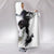 Border Collie Dog - Cozy Warm Hooded Sherpa And Microfiber Blanket With Hood