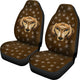 Dachshund Dog Face Brown Car Seat Covers