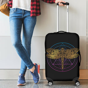 Dragonfly Circle Luggage Cover - Freedom Look