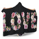 Floral Love (Black) - Hooded Blankets