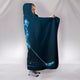 Ice Hockey Player Cozy Warm Hooded Sherpa And Microfiber Blanket With Hood