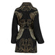 Premium Women's Golden Sea Turtle Bath Robe Housecoat Wrapper for Birthday Christmas Gift
