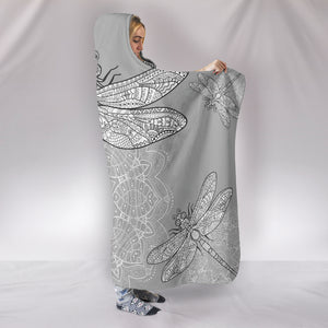 HandCrafted Tribal Dragonfly Hooded Blanket