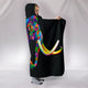Wooly Mammoth Cozy Warm Hooded Sherpa And Microfiber Blanket With Hood