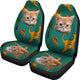 Yellow Cat Car Seat Cover