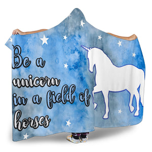 Be A Unicorn Hooded Blanket