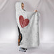 Love Doberman Cozy Warm Hooded Sherpa And Microfiber Blanket With Hood