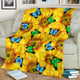 Sunflowers & Butterflies Premium Blanket For Youth And Adults