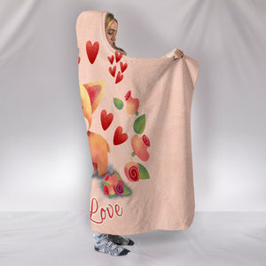 Corgi Love Hooded Blanket for Lovers of Corgis