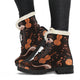 Strings and Notes Guitar Violin Faux Fur Leather Boots Shoes