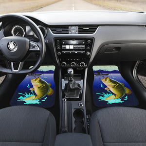 Fishing Big Fish - Universal Front and Back Car Mats Gift (Set Of 2)
