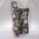 White Lotus Dragonfly Hooded Blanket