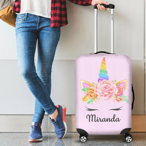 Miranda - Personalized Unicorn Luggage Cover